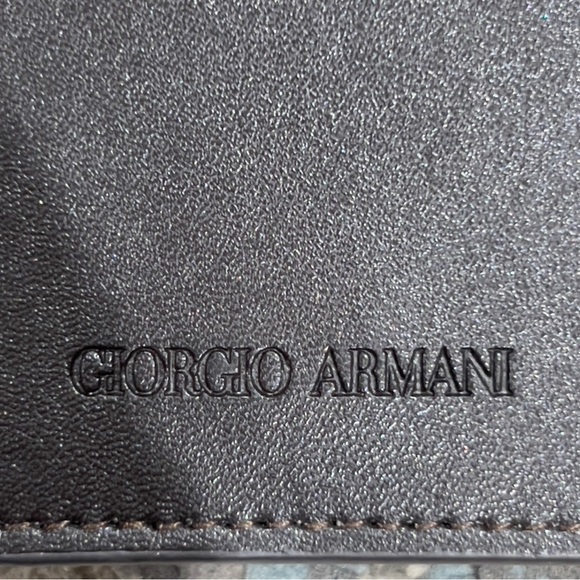 Giorgio Armani black leather glasses case - Picture 3 of 4